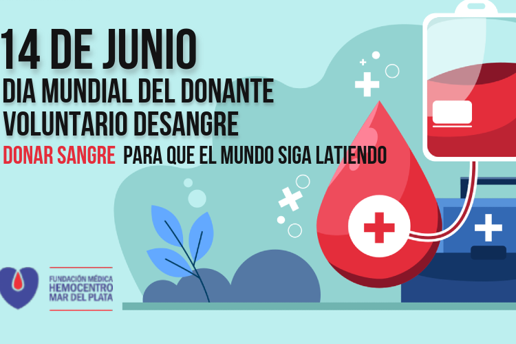 flyer día mundial del donante voluntario de sangre